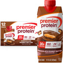 (2 pack) Premier Protein Shake, Chocolate Peanut Butter, 30g Protein, 11 fl oz, 12 Ct