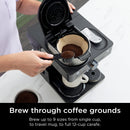 Ninja Espresso & Coffee Barista System 12-Cup, Built-In Milk Frother, Nespresso Capsule Compatible, CFN601, Black