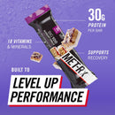 (3 pack) MET-Rx Big 100 High Protein Meal Replacement Bars, Blueberry Cobbler, 30g Protein, 3.52 oz, 4 Count