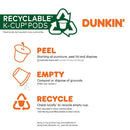 Dunkin' Best Sellers Variety Pack Medium Roast K-Cup Coffee Pods 60 Count, Keurig Compatible, Assorted Flavors