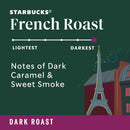 Starbucks French Roast Dark Roast K-Cup Coffee Pods 96 Count, Keurig Compatible, Arabica Coffee, Smoky Caramel Flavor