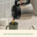 12-Cup Programmable Coffee Maker with Thermal Carafe, 1-4 Cup Setting, Brew Strength Control and Brew Pause, Stainless Steel, Silver