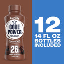 Core Power Protein Shake, Chocolate, 26g Bottle, 14oz, 12 Pack