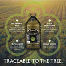 Mina Moroccan Extra Virgin Olive Oil, 169 fl oz, High Polyphenol Olive Oil, Single Origin Olive Oil