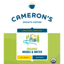 Cameron's Coffee Organic Woods & Water Light Roast Whole Bean Arabica Coffee, Big & Bright, 4 lb Bag