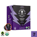 Death Wish Coffee Co., Organic and Fair Trade™, Single Serve Coffee Pods, Espresso Roast, 18 Count